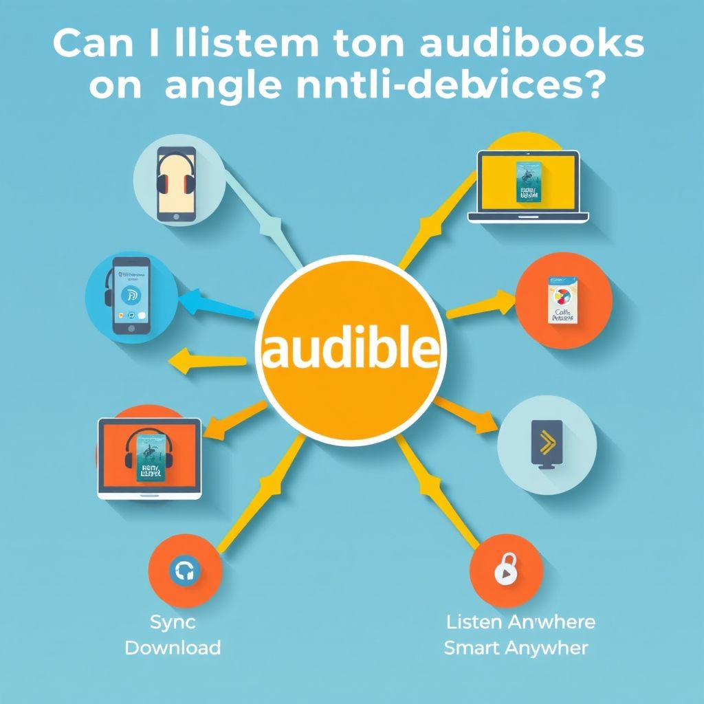 Visual explanation of can i listen to audible audiobooks on multiple devices