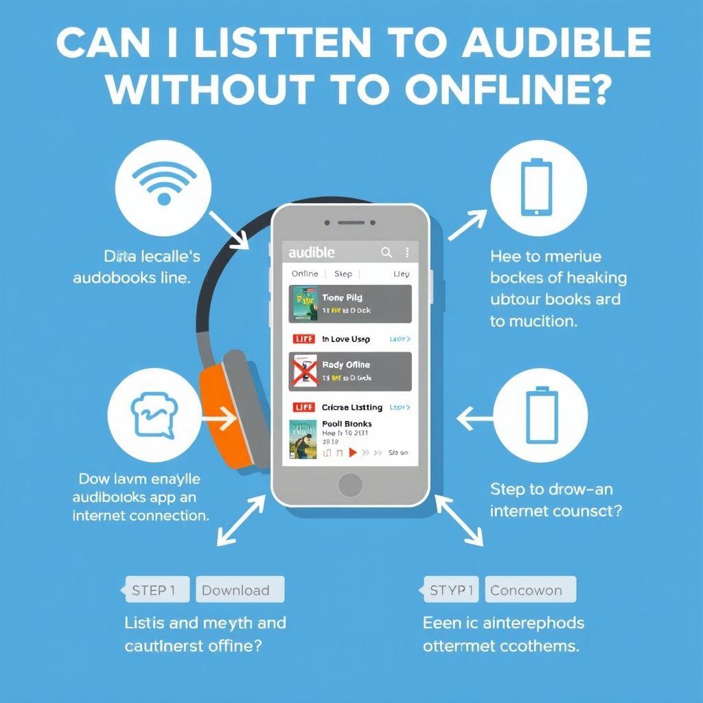 Visual explanation of can i listen to audible without an internet connection