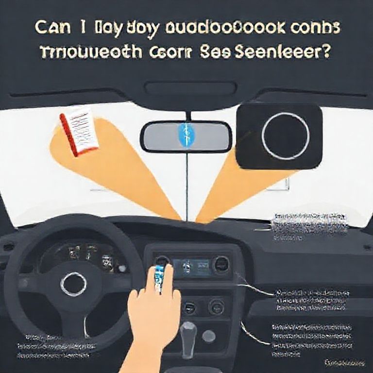 Visual explanation of can i play audible audiobooks through bluetooth car speakers