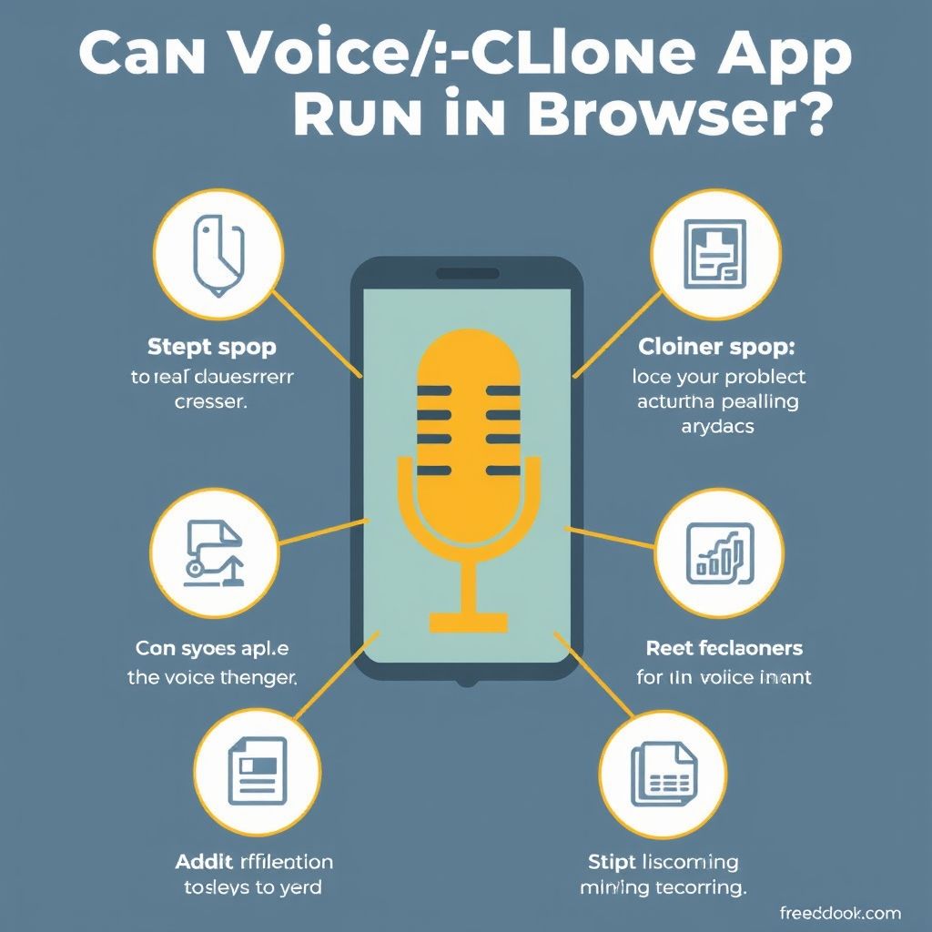 Visual explanation of Can voice clone app run in browser