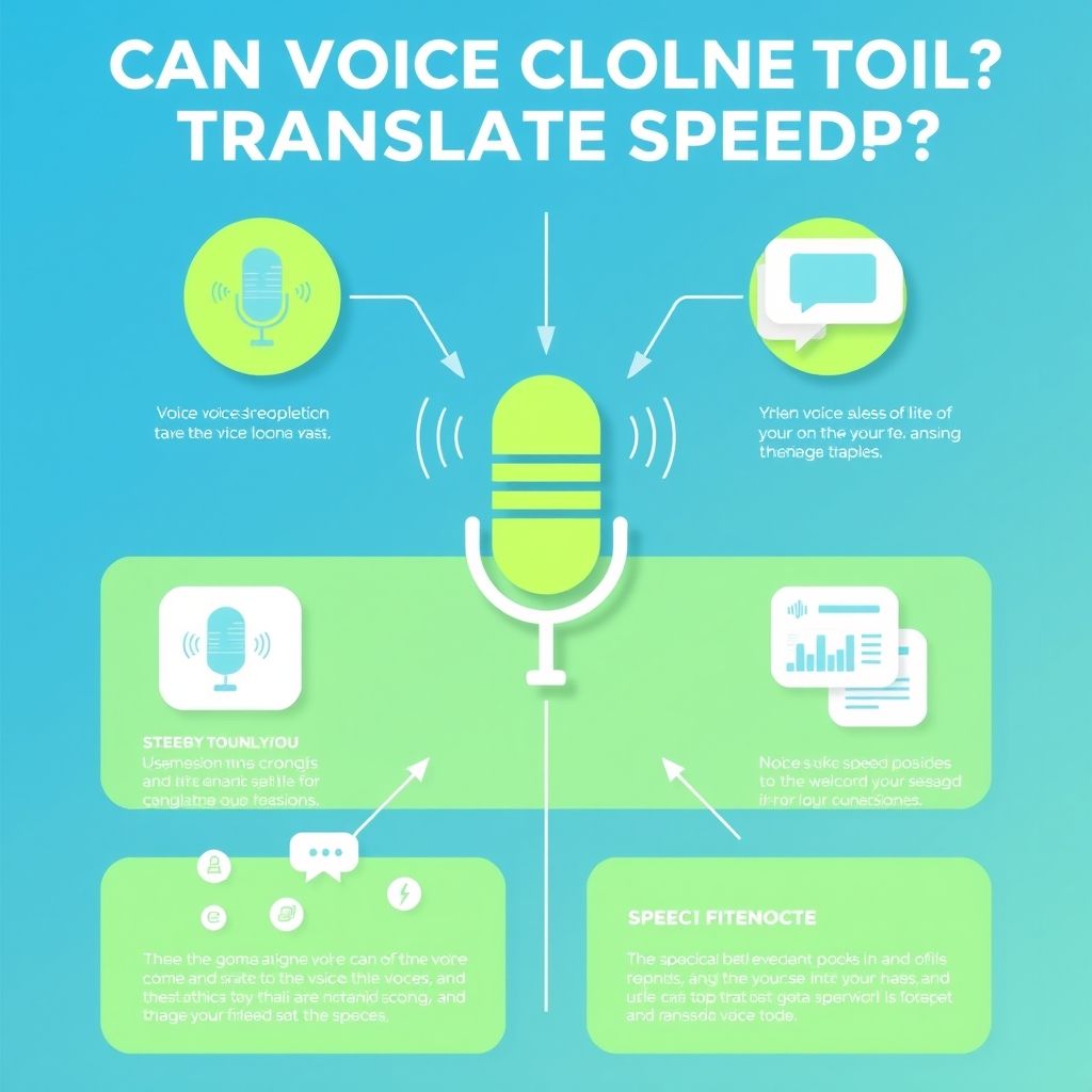 Visual explanation of voice clone translation process