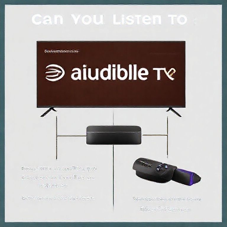 Visual explanation of can you listen to audible premium plus on smart tv or roku