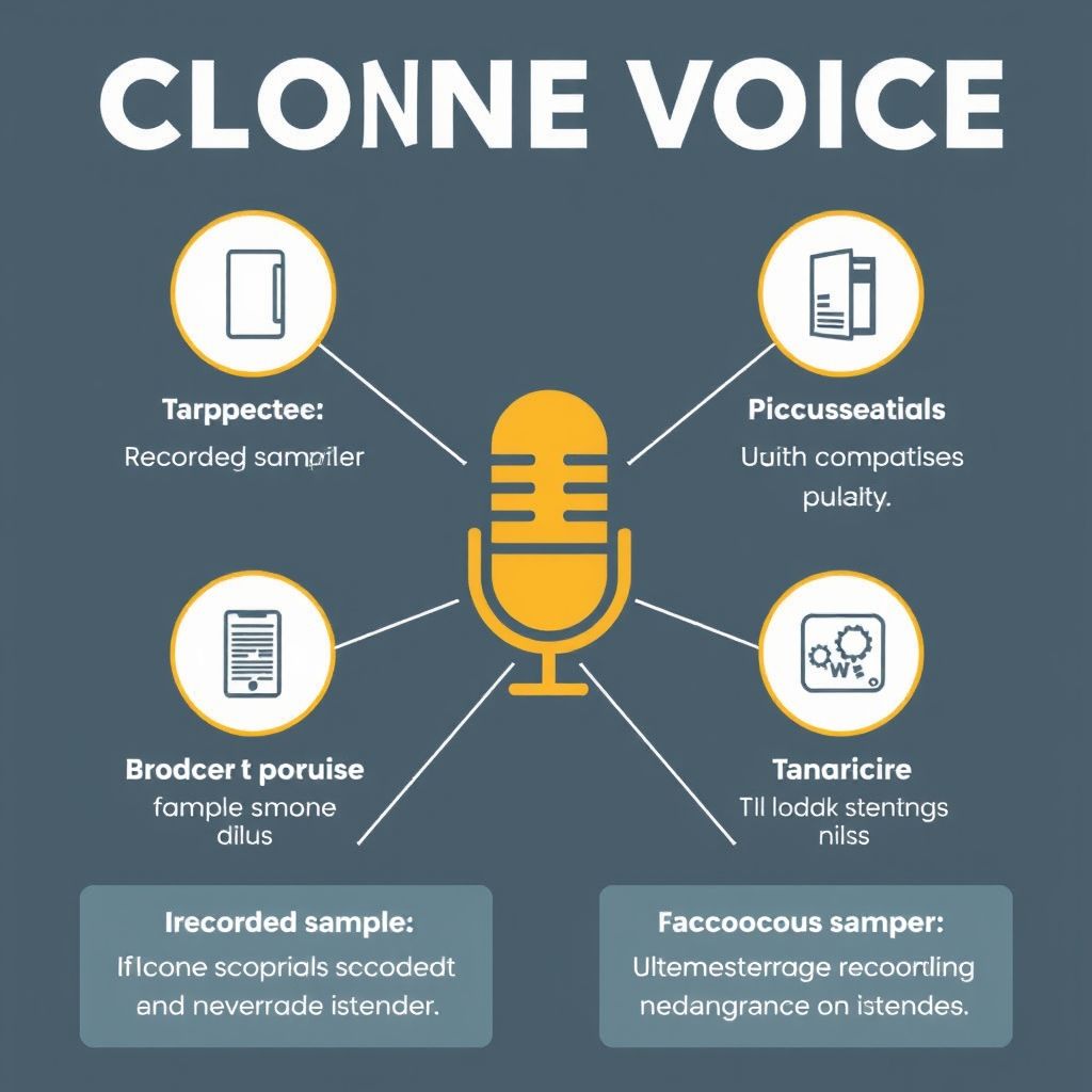 Visual explanation of clone voice from recorded sample
