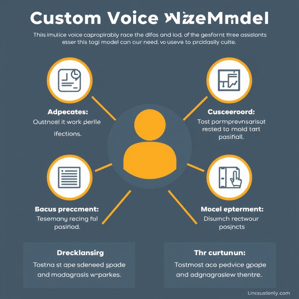 Visual explanation of custom voice model for assistants