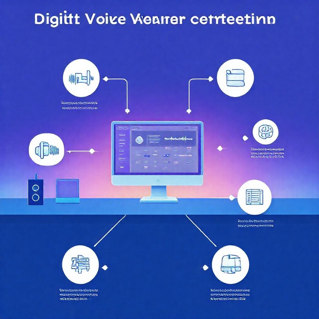 Visual explanation of digital voice avatar creation software