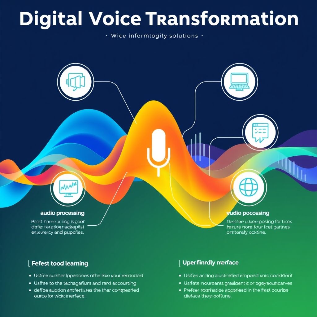 Visual explanation of digital voice transformation solution