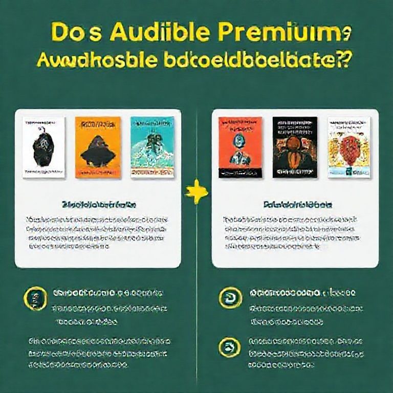Visual explanation of does audible premium plus include any free audiobook collections