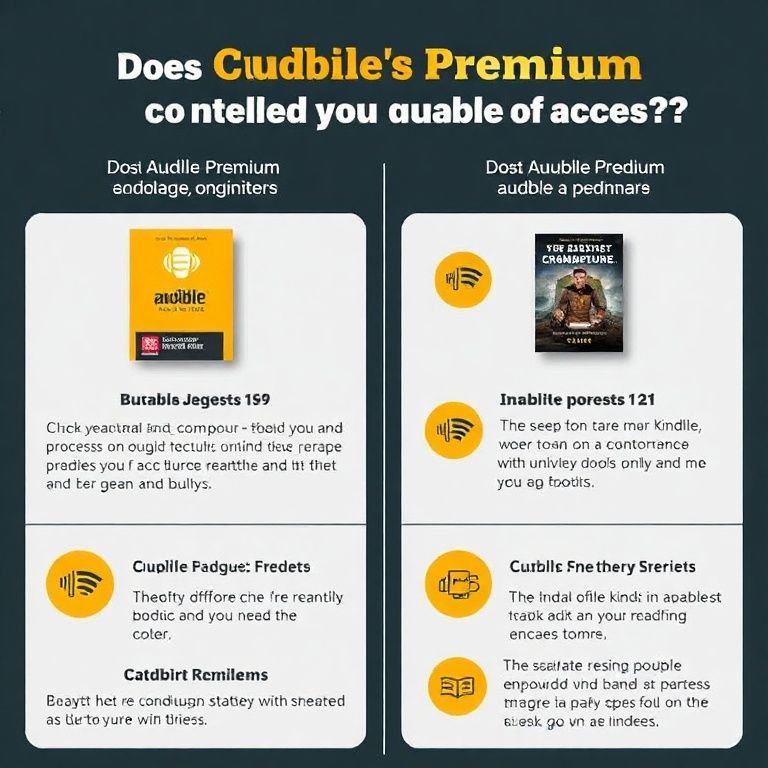 Visual explanation of does audible premium plus include kindle unlimited access too