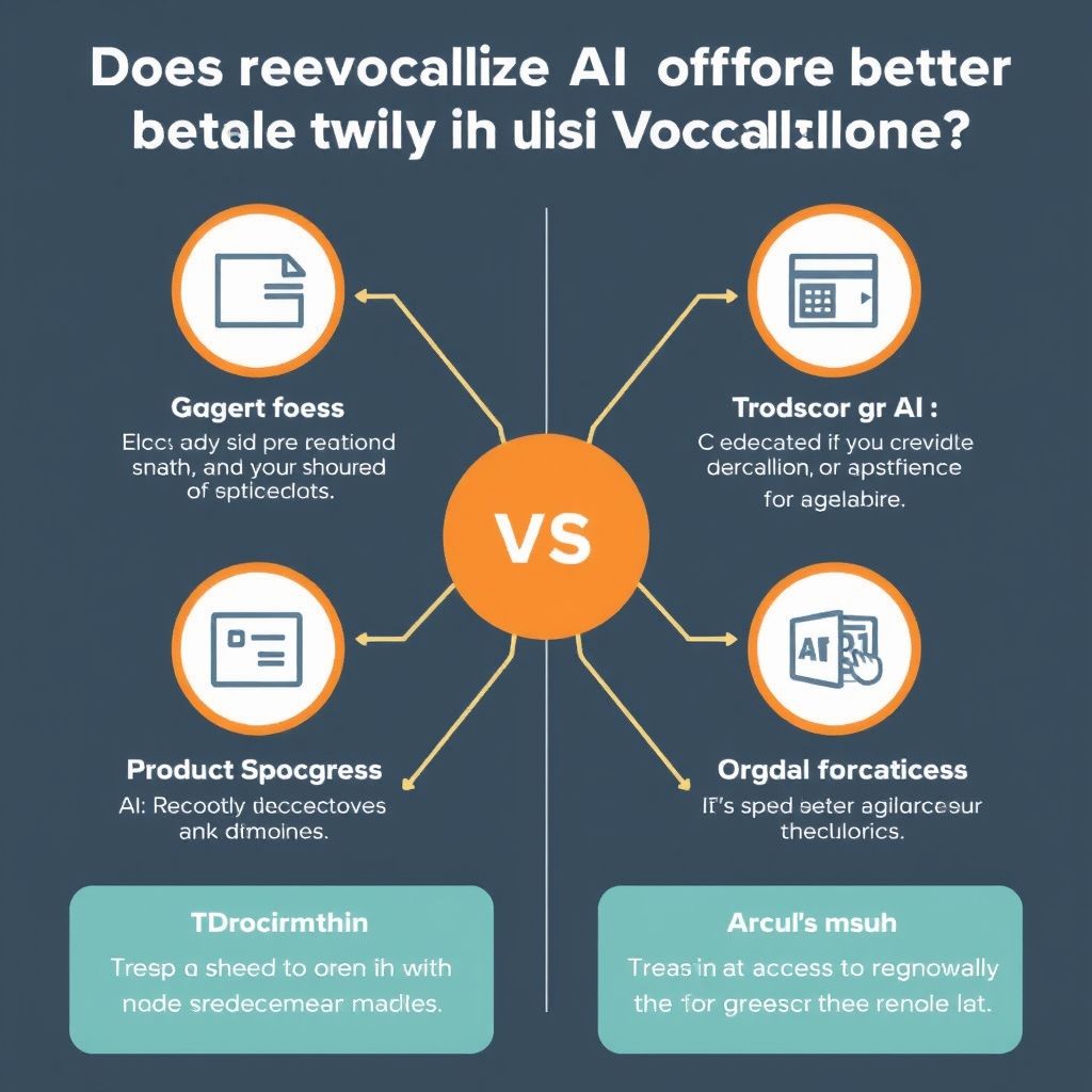 Visual explanation of Does Revocalize AI offer better editing tools than VocalClone AI