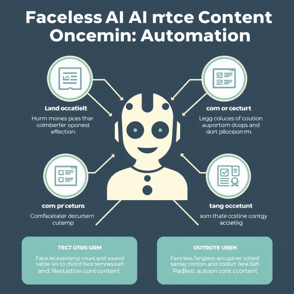 Visual explanation of faceless ai content automation with proclip ai