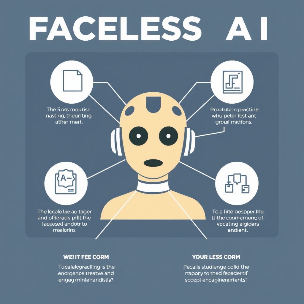 Visual explanation of faceless ai video generator