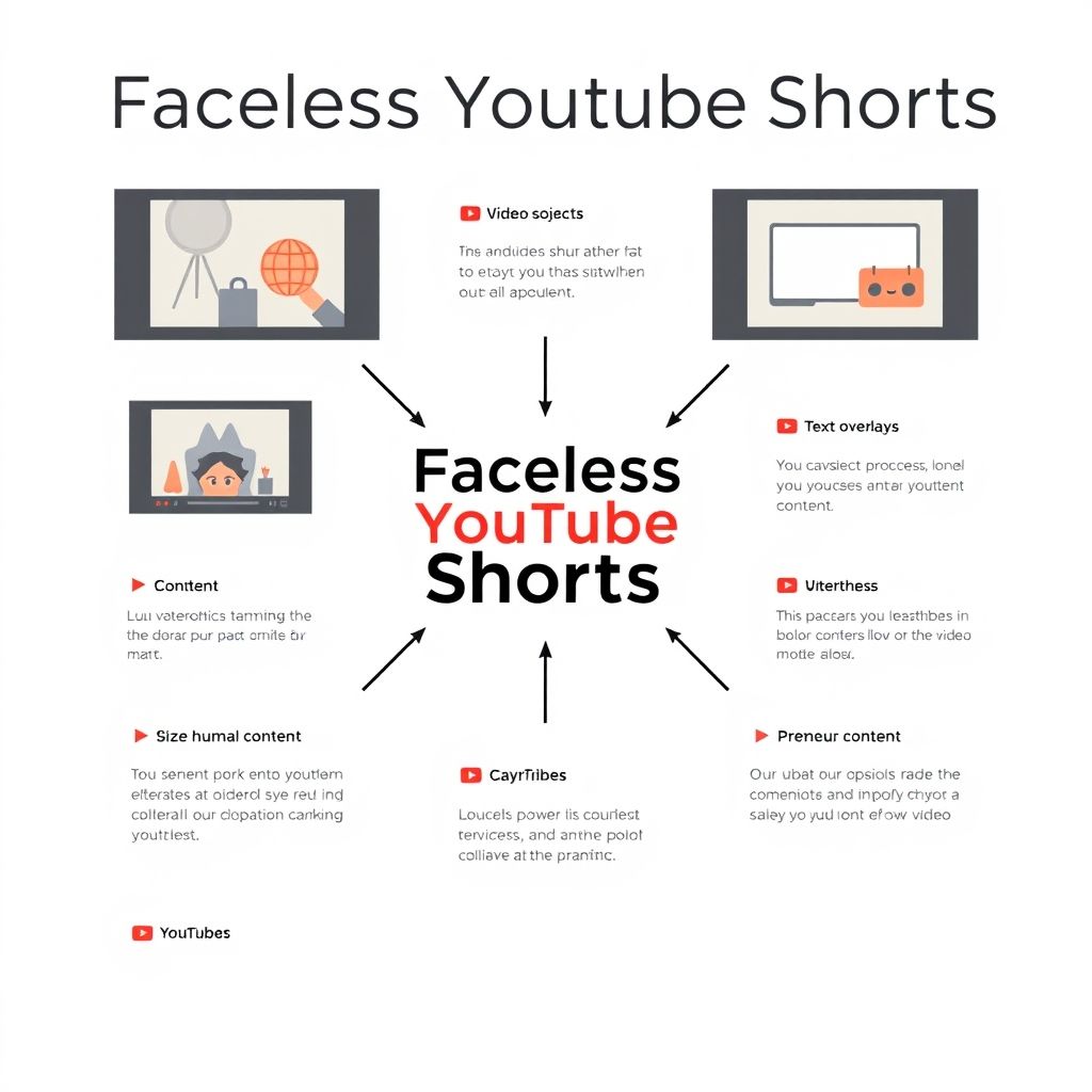 Visual explanation of faceless youtube shorts