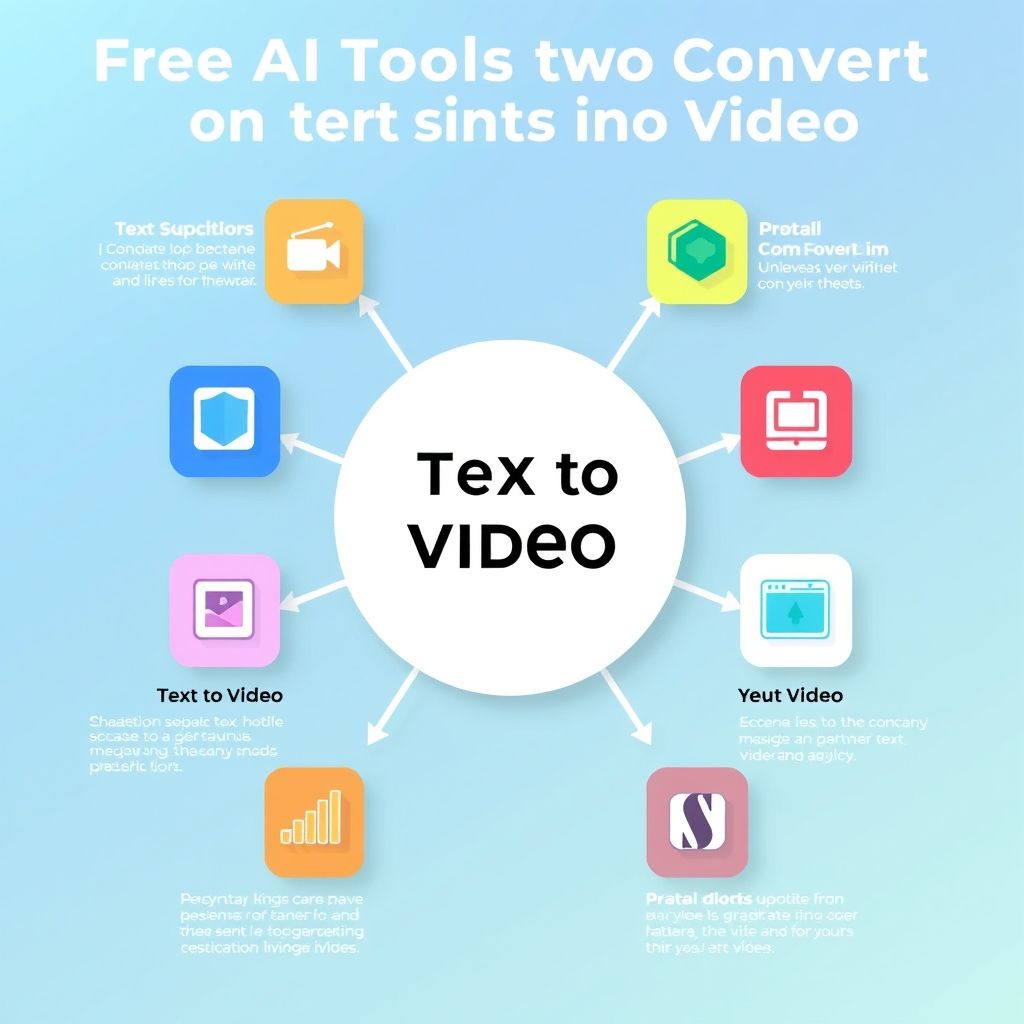 Visual explanation of free ai tools to convert text to video