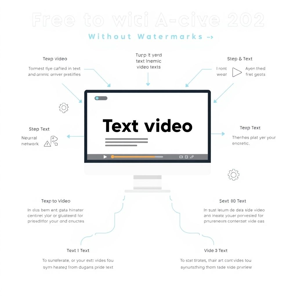 Visual explanation of AI video generation process