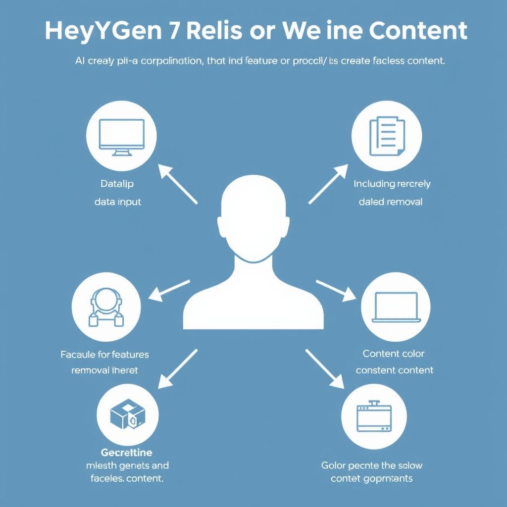 Visual explanation of heygen or proclip ai for faceless content