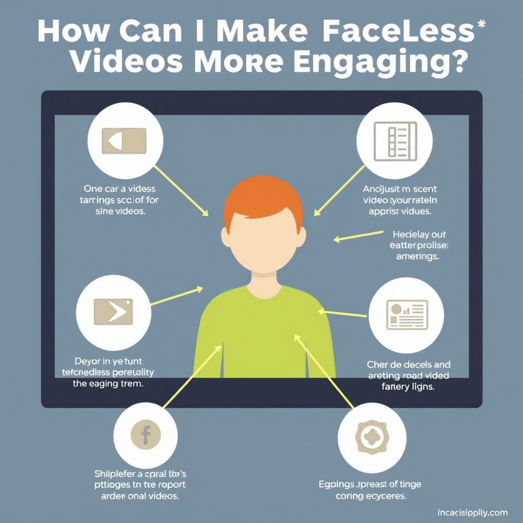 Visual explanation of how can i make faceless videos more engaging