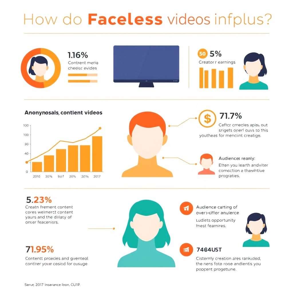 Visual explanation of How do faceless videos impact content creators