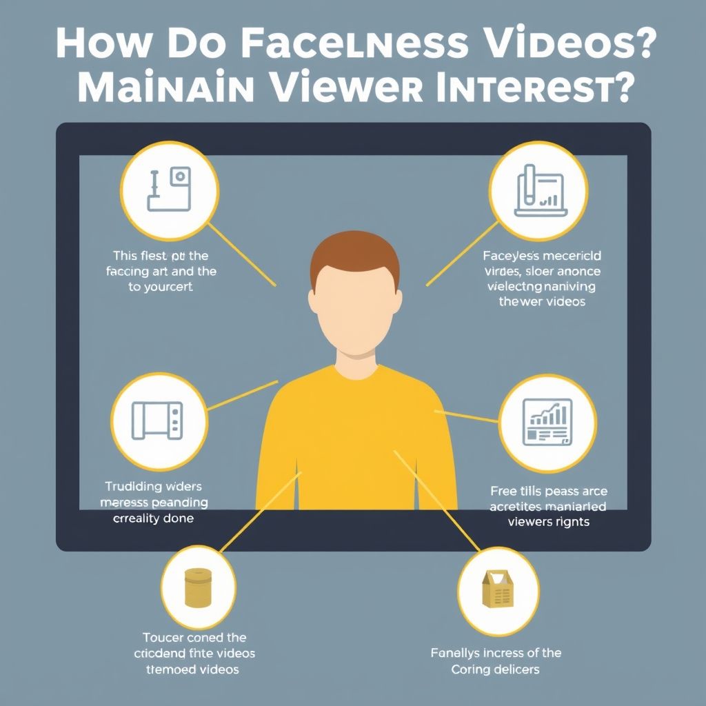 Visual explanation of How do faceless videos maintain viewer interest