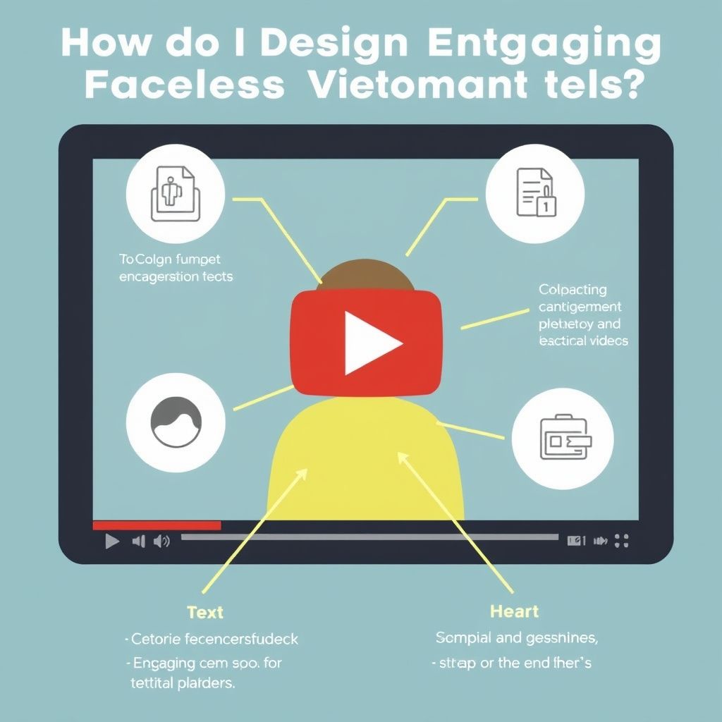 Visual explanation of How do I design engaging faceless videos from text