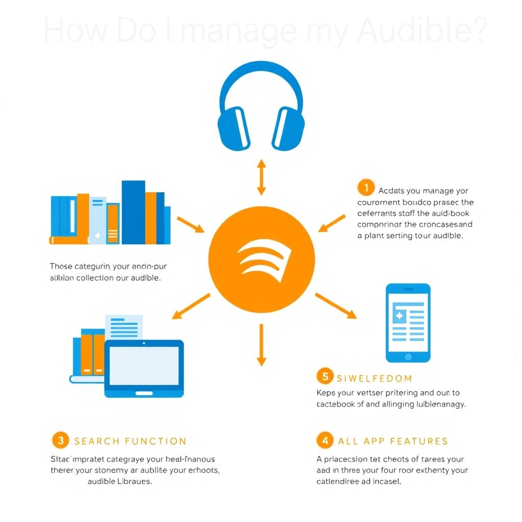 Visual explanation of how do i manage my audible library
