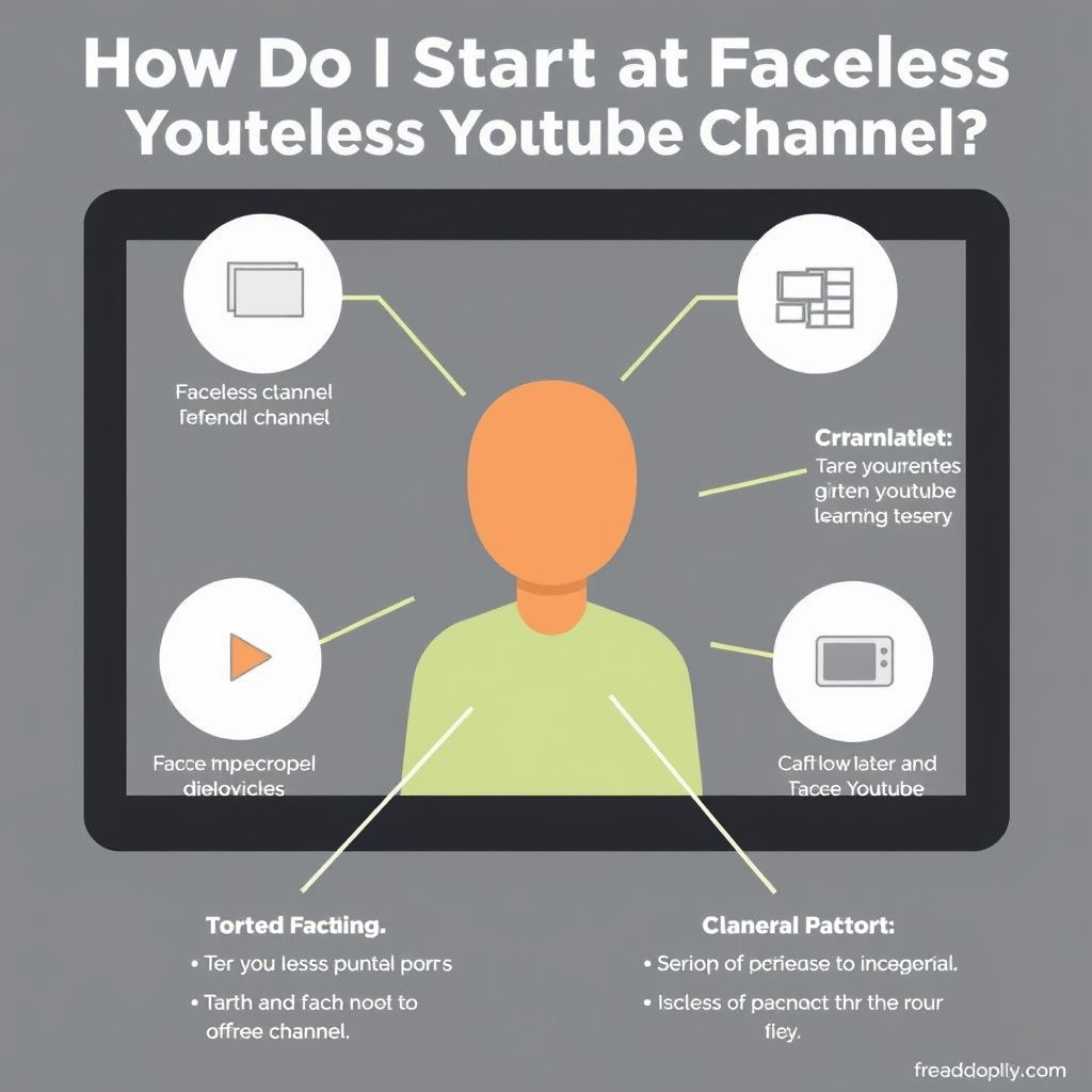 Visual explanation of faceless YouTube channel creation