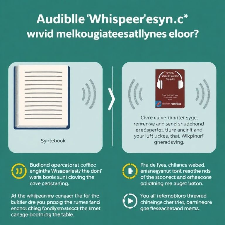 Visual explanation of how does audible whispersync synchronize ebook and audiobook seamlessly