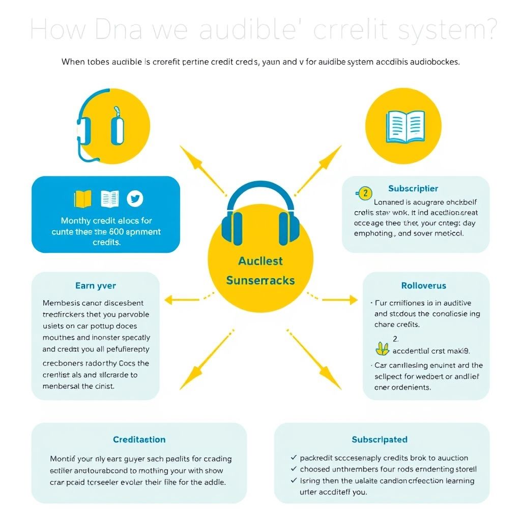 Visual explanation of how does audibles credit system work