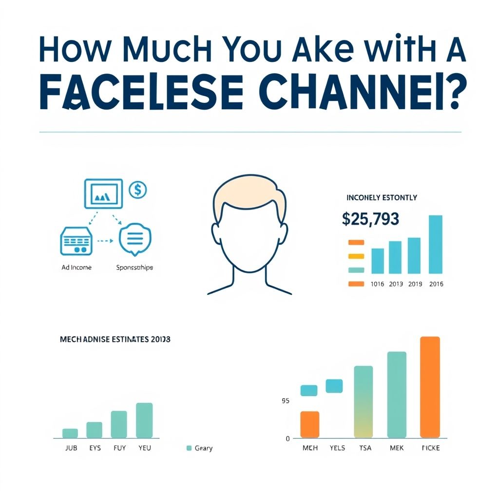 Visual explanation of faceless YouTube earnings