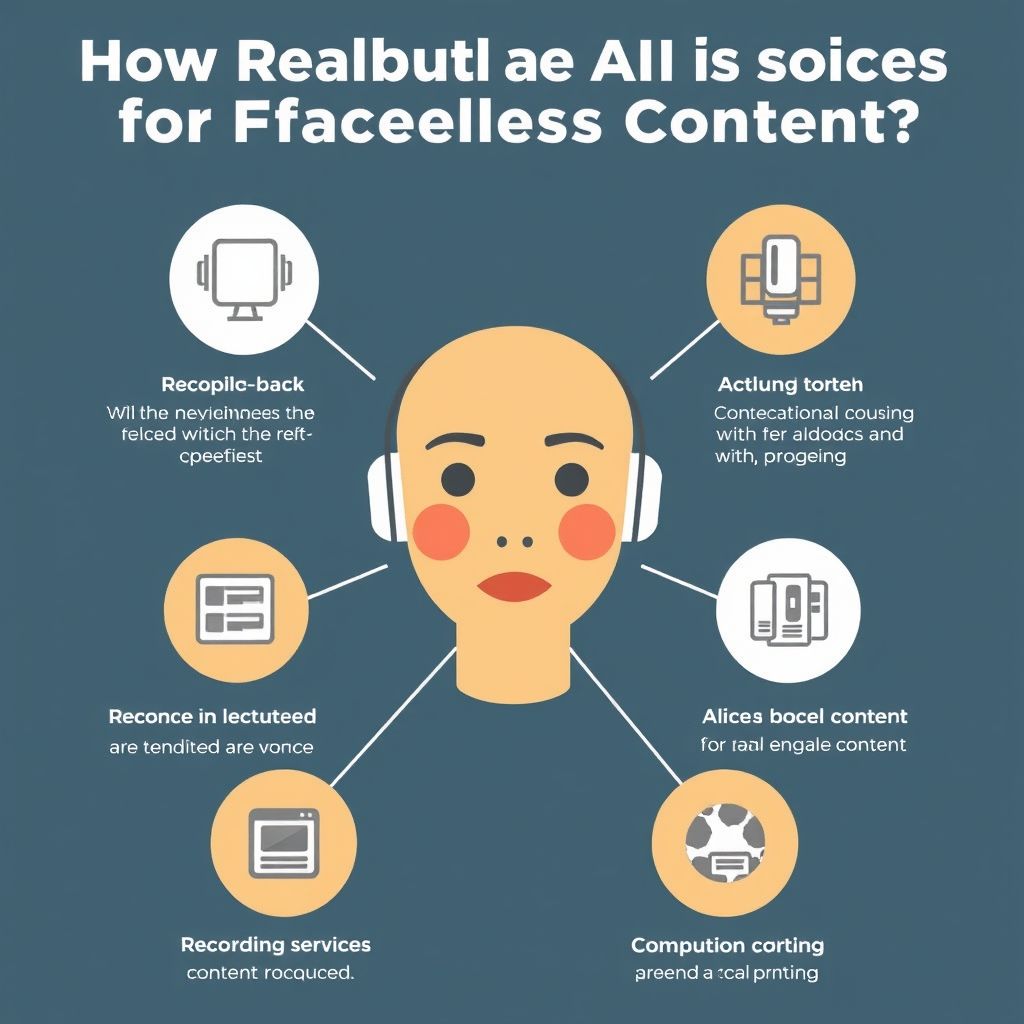 Visual explanation of How realistic are AI voices for faceless content