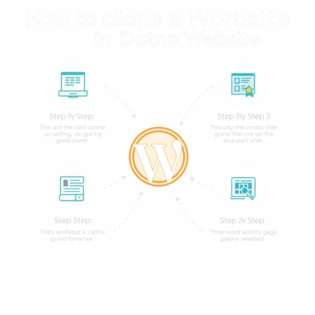 Visual explanation of how to clone a website in wordpress