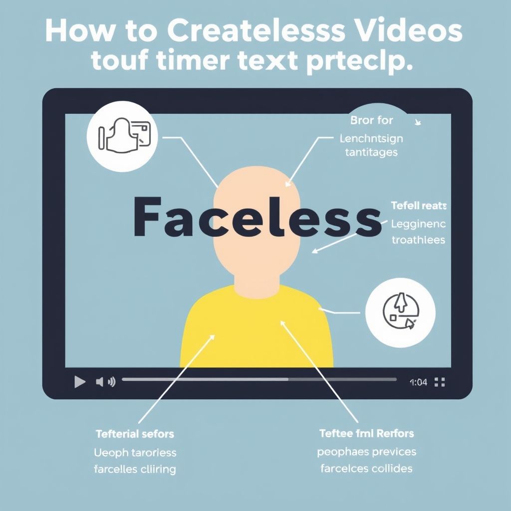 Visual explanation of how to create faceless videos from text with proclip ai