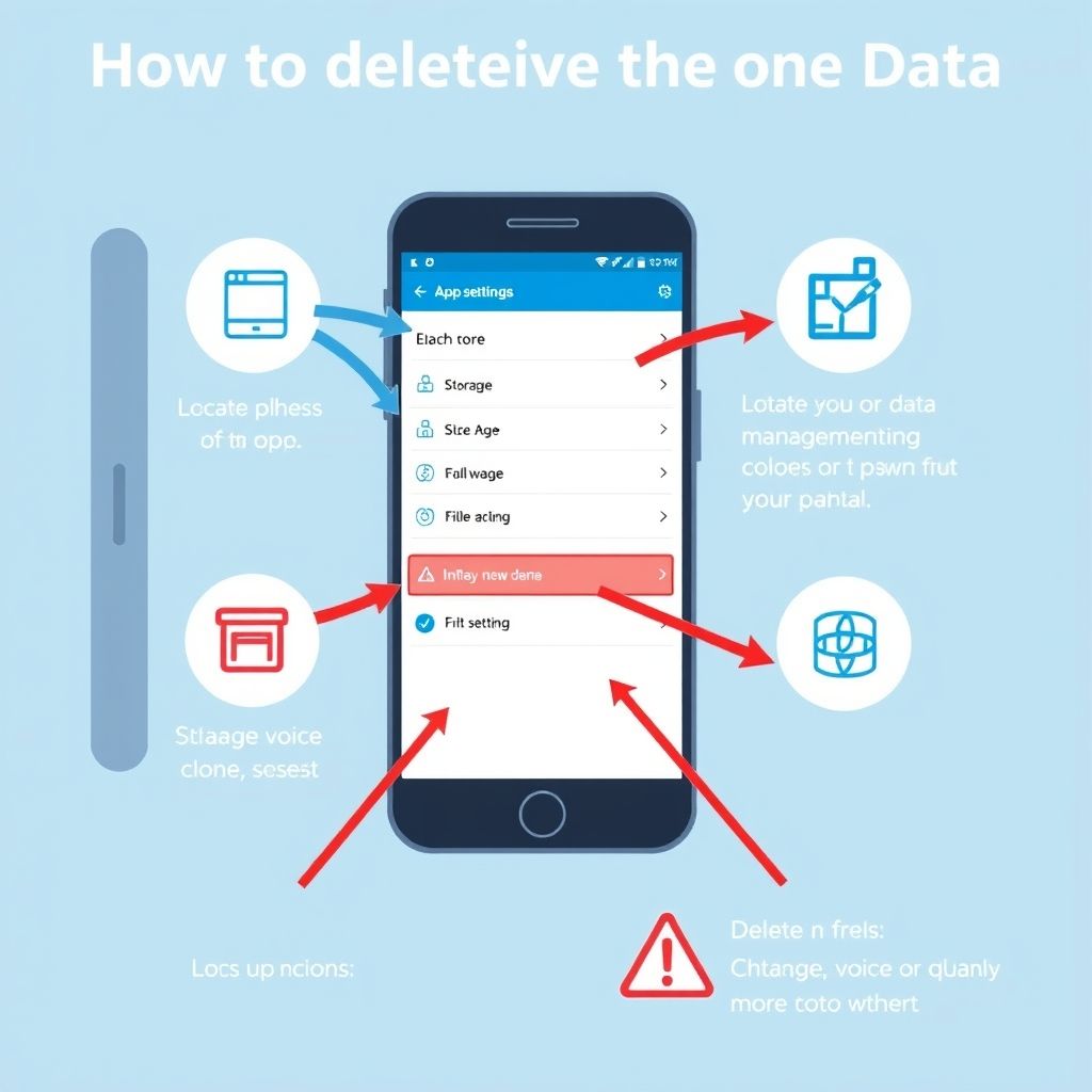 Visual explanation of How to delete voice clone app data