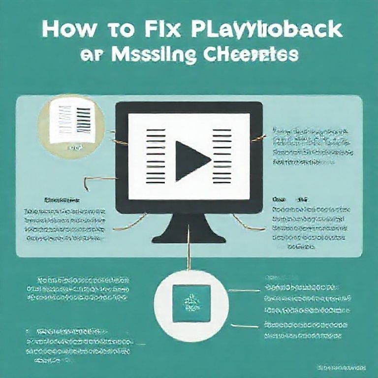 Visual explanation of how to fix audible playback issues or missing chapters