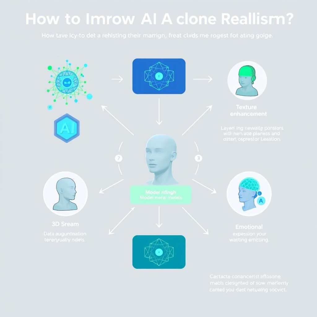Visual explanation of How to improve AI clone realism