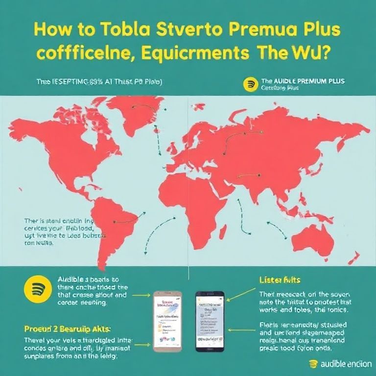 Visual explanation of how to listen to audible premium plus books offline during travel