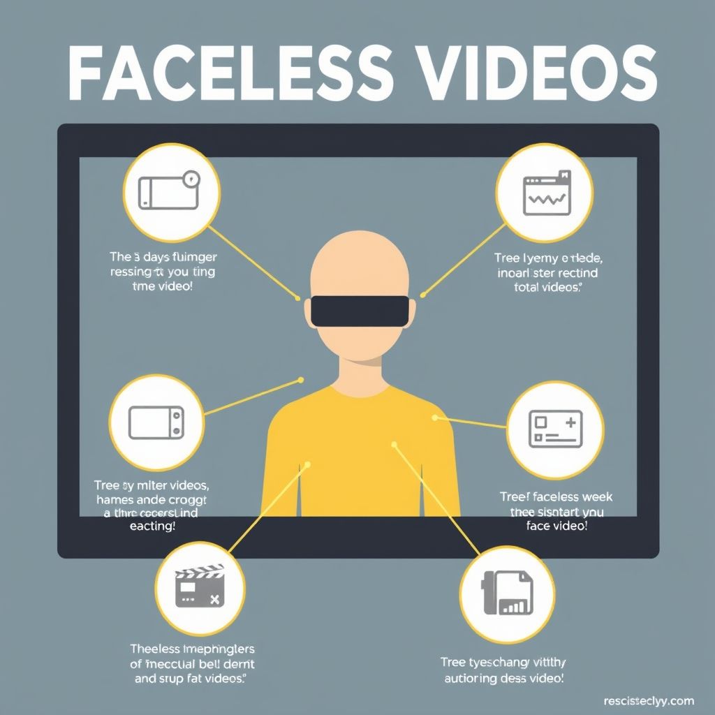 Visual explanation of how to make faceless videos