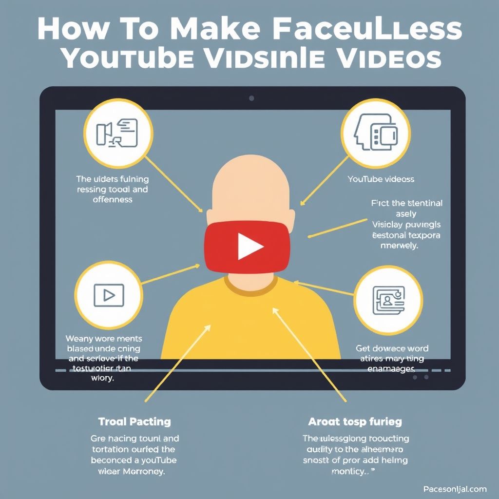 Visual explanation of how to make faceless youtube videos using ai