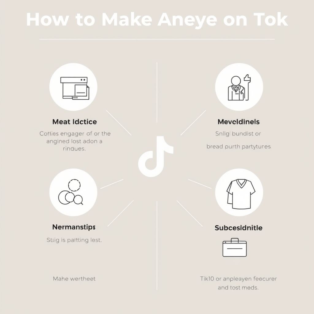 Visual explanation of how to make money on tiktok faceless