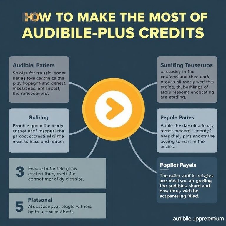 Visual explanation of how to make the most of audible premium plus credits
