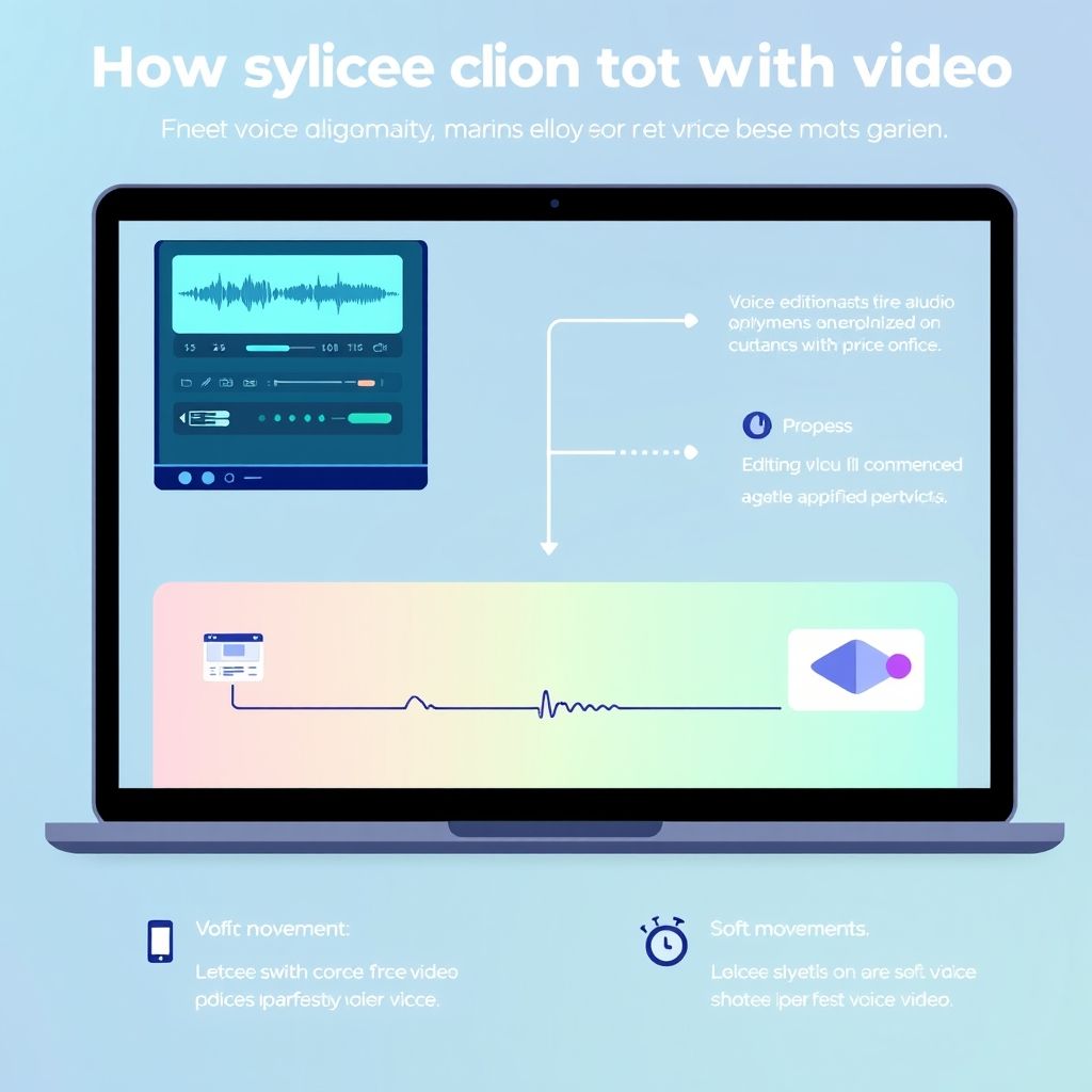 Visual explanation of How to sync voice clone with video