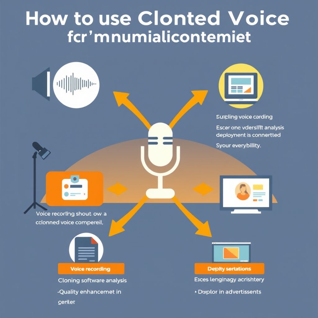 Visual explanation of How to use cloned voice commercially