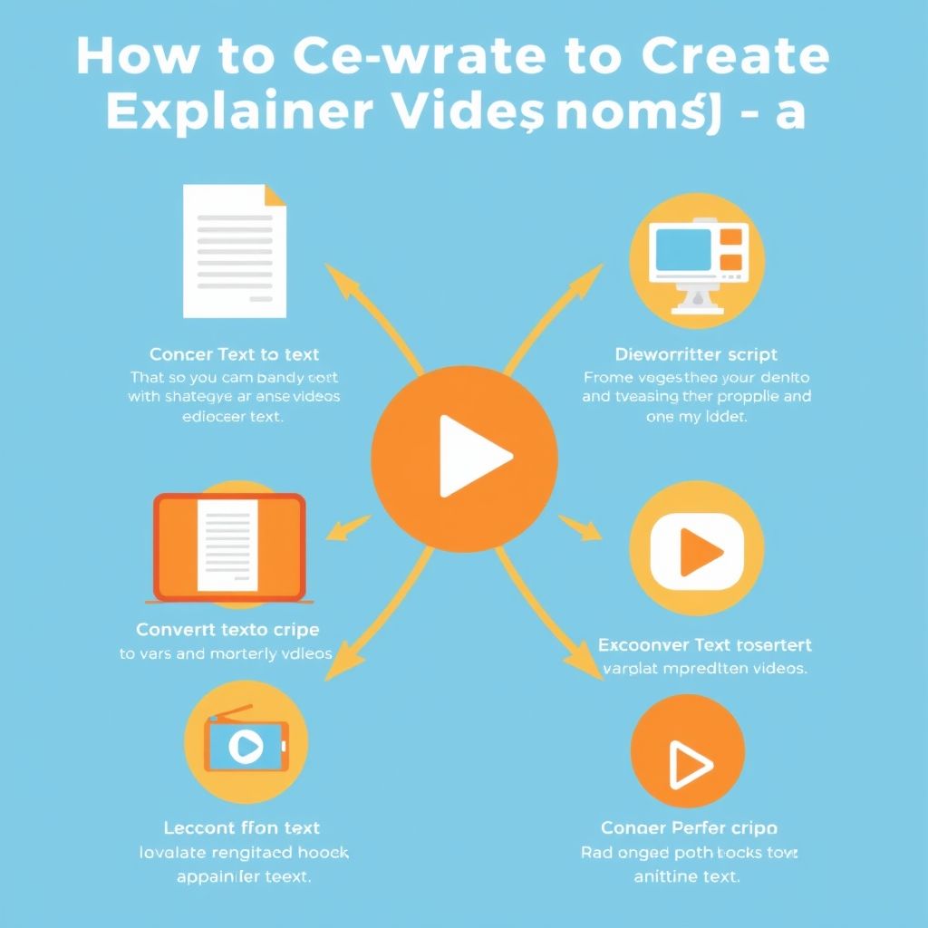 Visual explanation of How to use text to create explainer videos