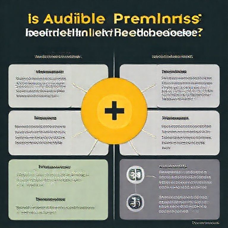 Visual explanation of is audible premium plus better than regular audible plus membership