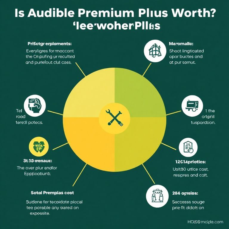 Visual explanation of is audible premium plus worth the extra cost over plus plan