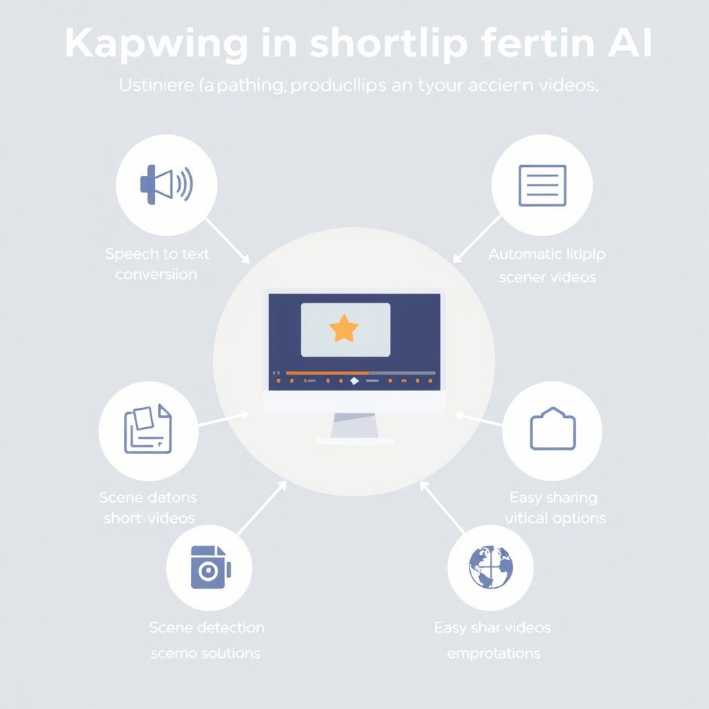 Visual explanation of kapwing or proclip ai for short videos