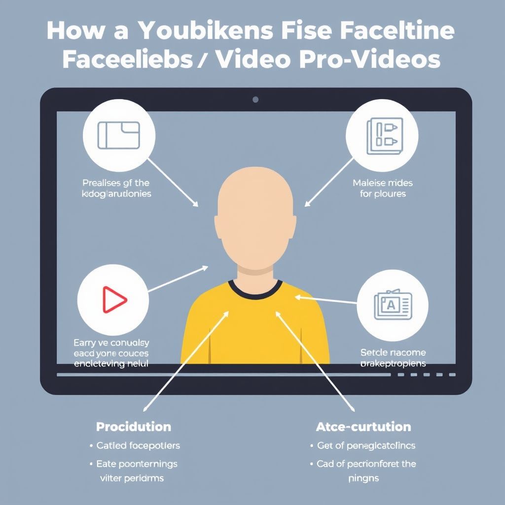 Visual explanation of make youtube faceless videos using proclip ai