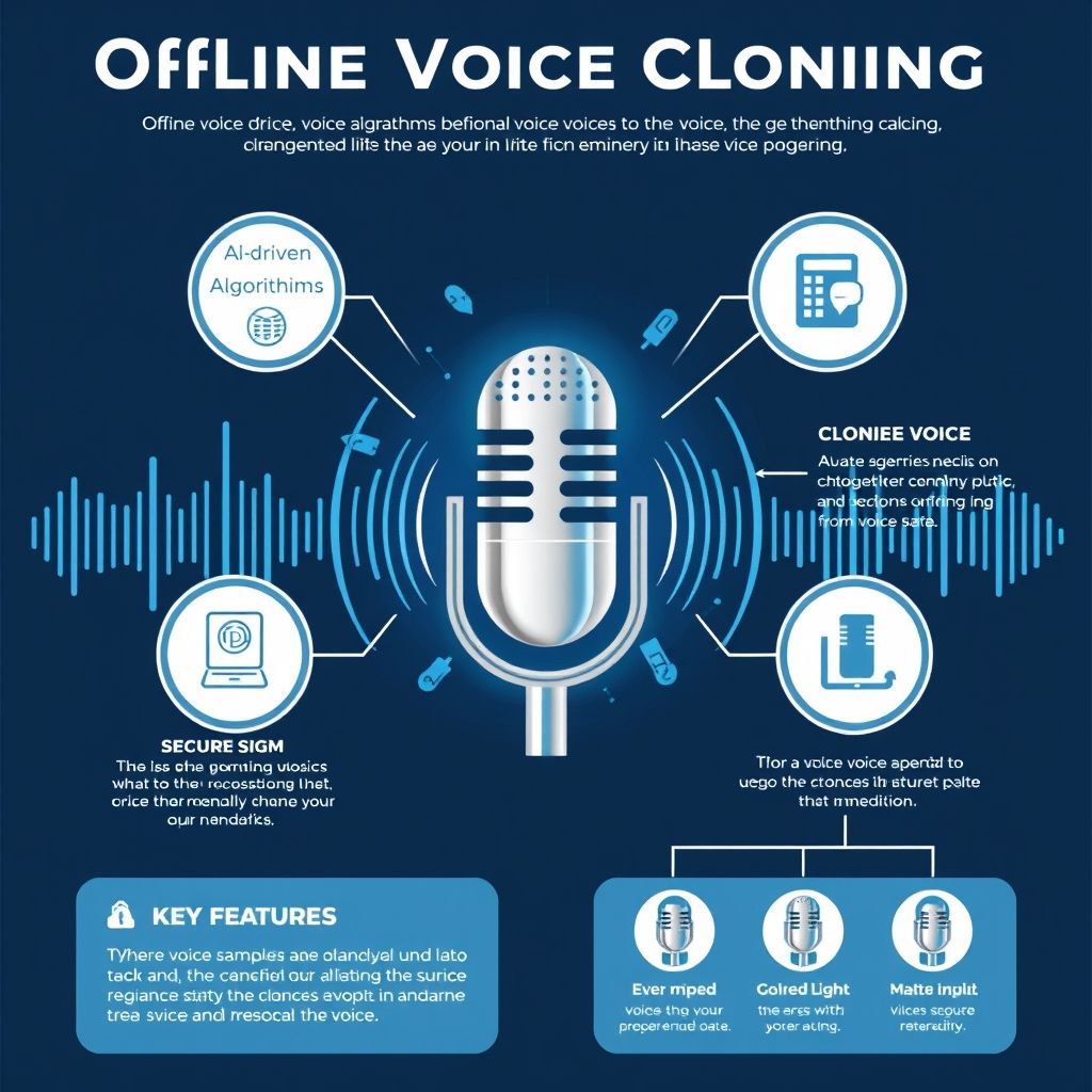 Visual explanation of offline voice cloning technology