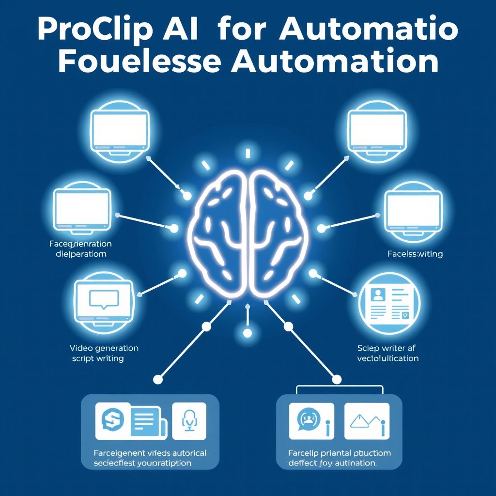 Visual explanation of proclip ai for faceless YouTube automation