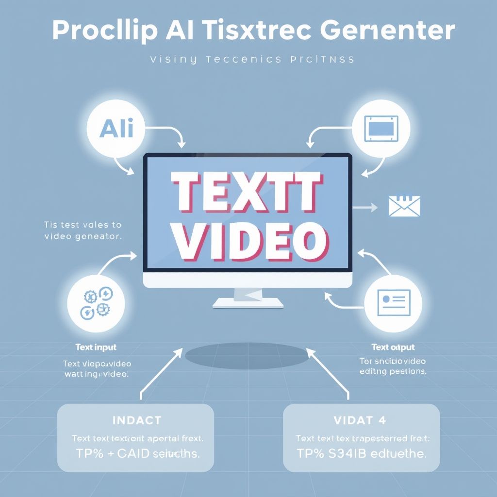 Visual explanation of proclip ai text to video generator