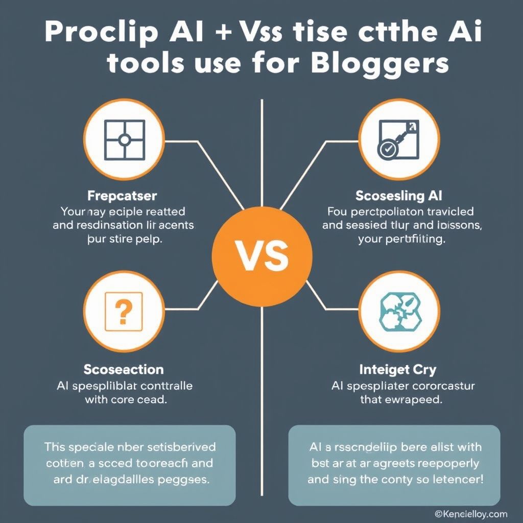Visual explanation of proclip ai vs other ai tools for bloggers